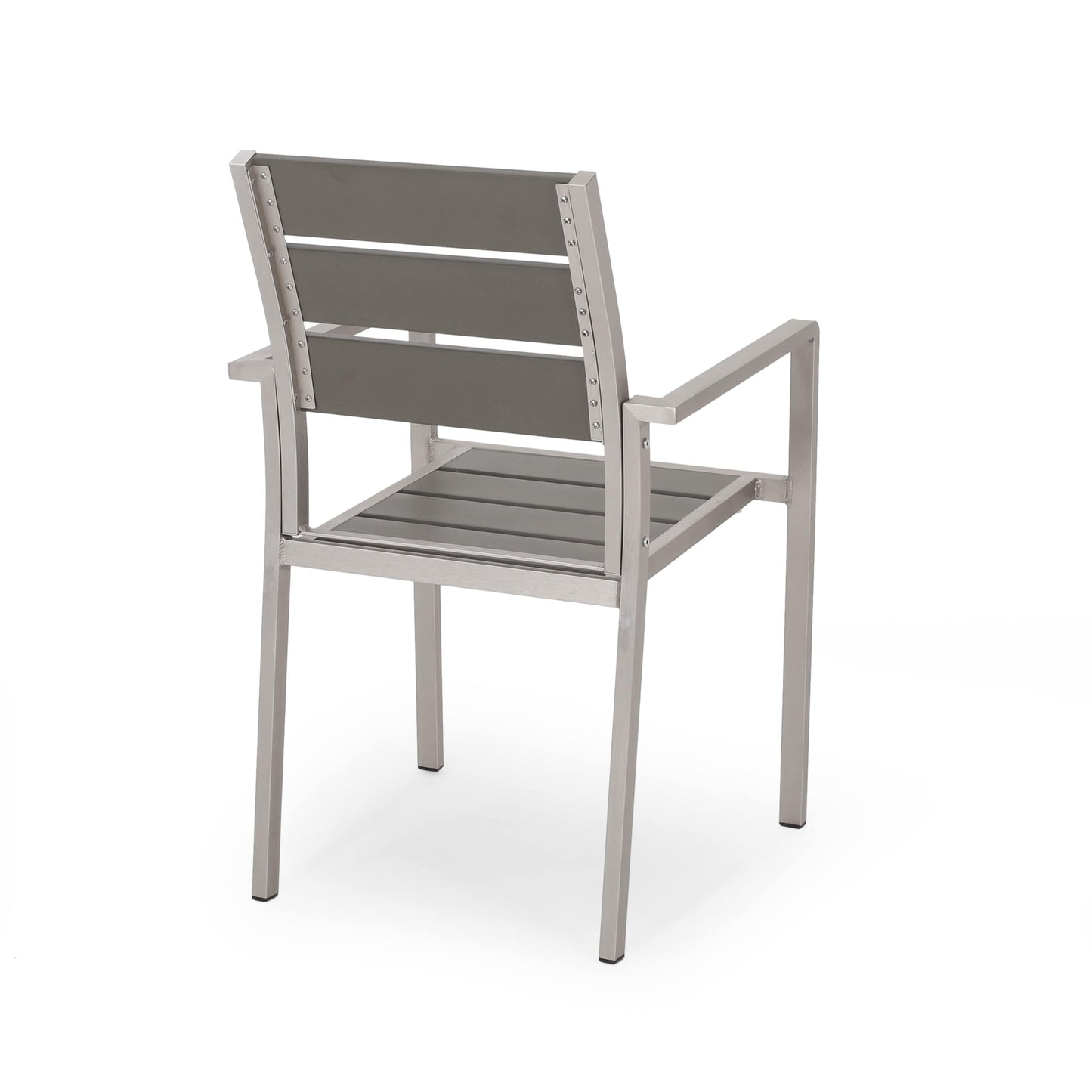 Set da pranzo moderno in alluminio da 6 posti con panca da pranzo Cape Coral Outdoor di Christopher Knight Home