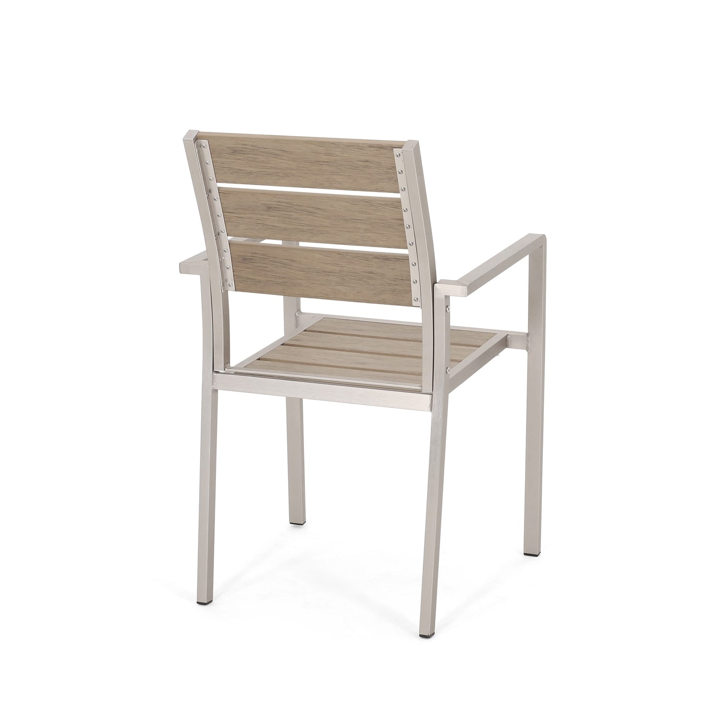 Set da pranzo moderno in alluminio da 6 posti con panca da pranzo Cape Coral Outdoor di Christopher Knight Home
