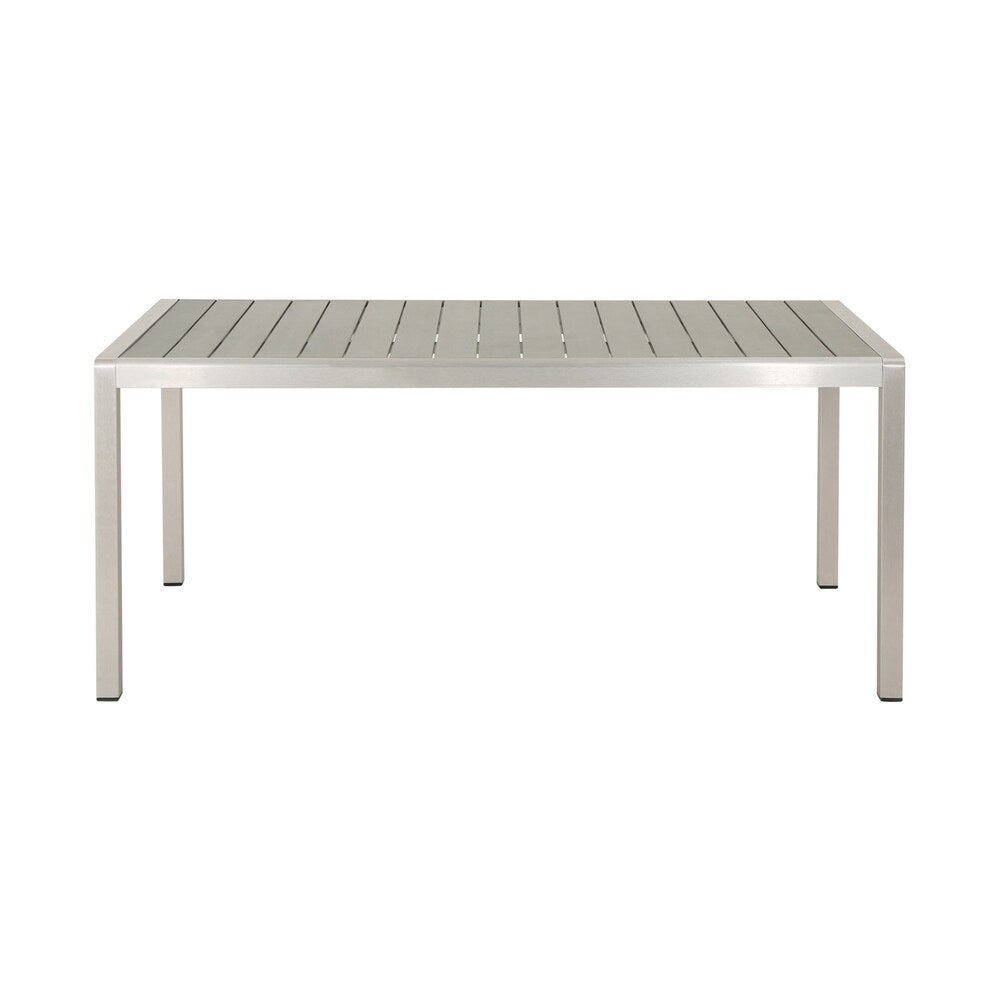 Tavolo da picnic e panca da esterno in finto legno/alluminio Cape Coral di Christopher Knight Home