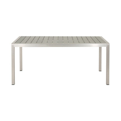 Tavolo da picnic e panca da esterno in finto legno/alluminio Cape Coral di Christopher Knight Home