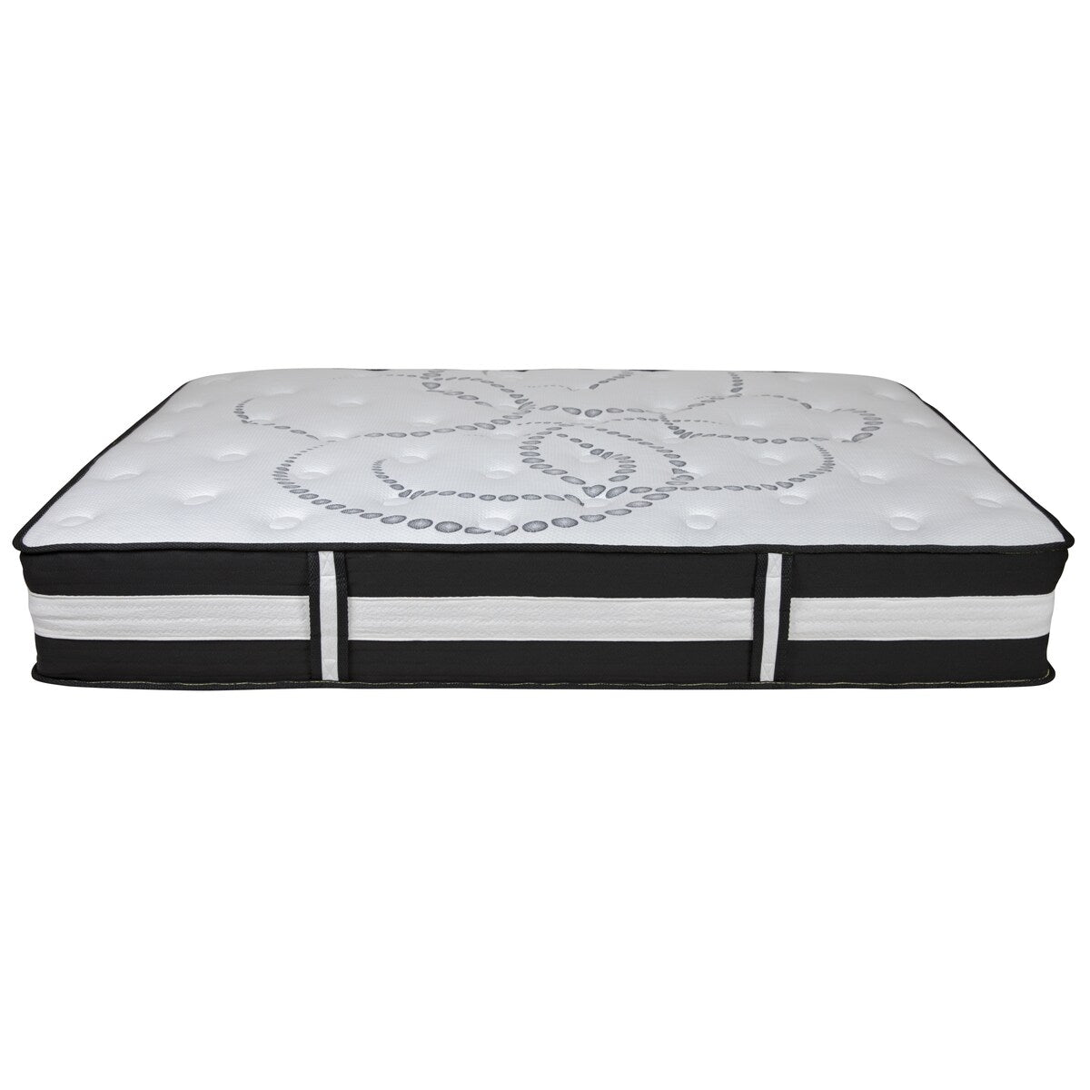 Materasso in schiuma e molle insacchettate 12 pezzi, materasso in scatola - Materasso Premium - Bianco