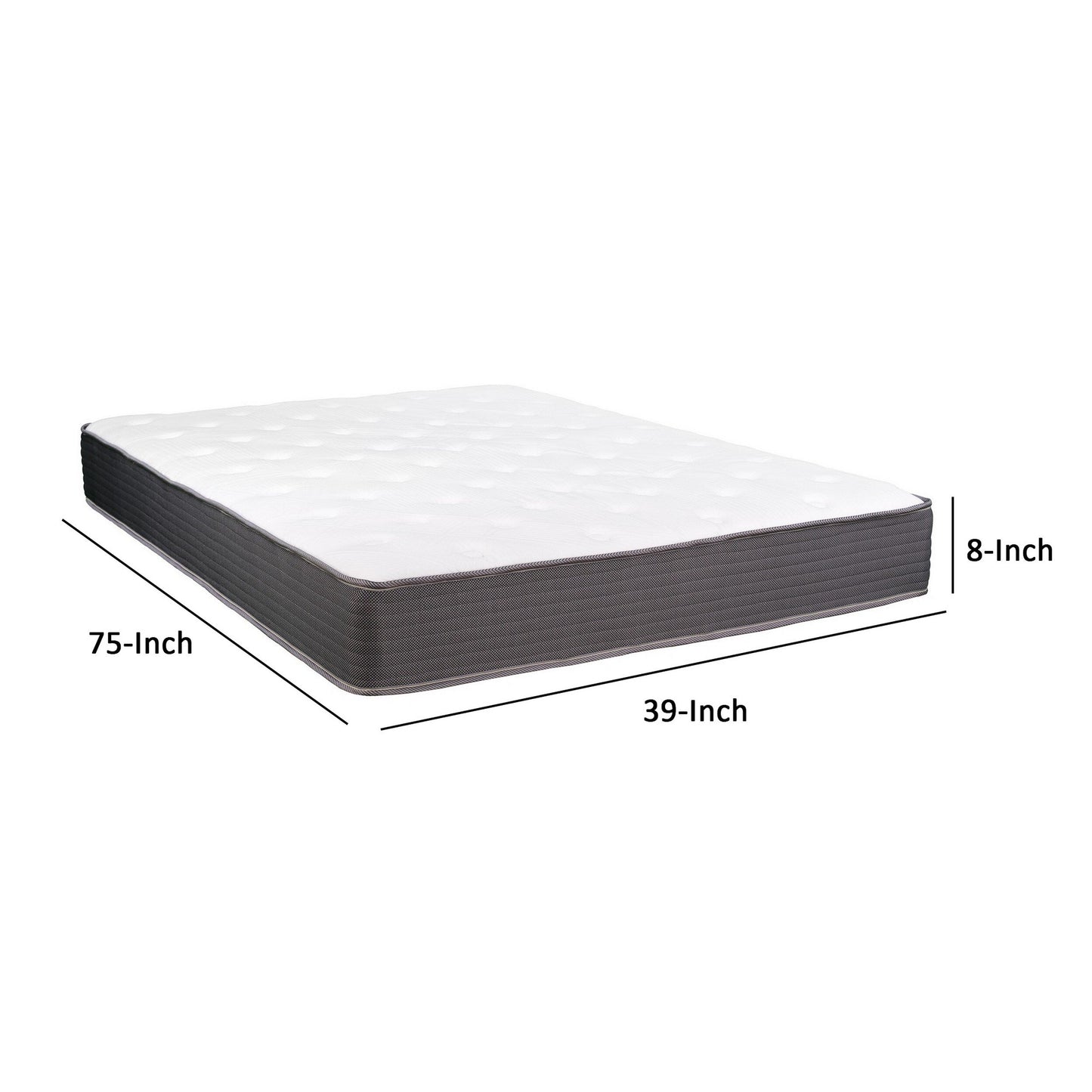 Materasso Cari ibrido matrimoniale da 8 pollici, memory foam Cool Gel, molle insacchettate