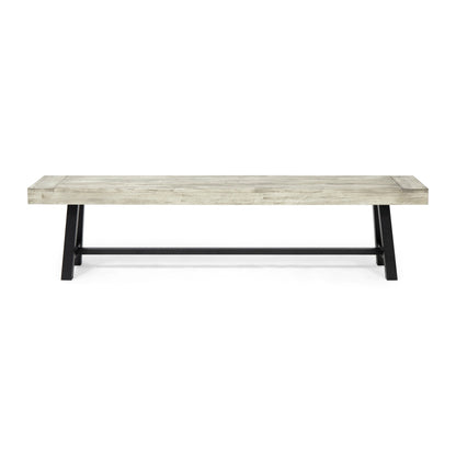 Panca da esterno in legno di acacia Carlisle di Christopher Knight Home
