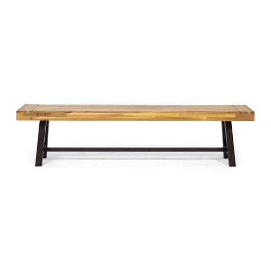 Panca da esterno in legno di acacia Carlisle di Christopher Knight Home