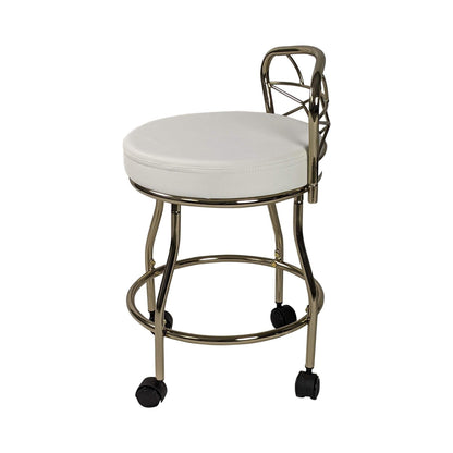 Sgabello da toeletta Diana X-Back con rotelle Carolina Living