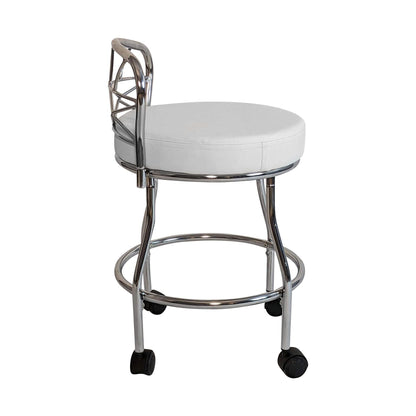 Sgabello da toeletta Diana X-Back con rotelle Carolina Living