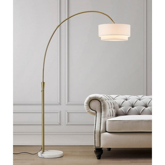 Lampada da terra ad arco Flam da 81 pollici di Carson Carrington