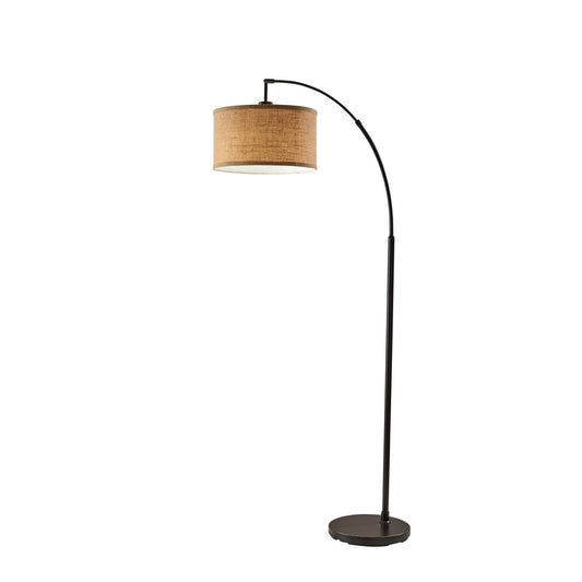 Lampada da terra ad arco in bronzo antico Ylserod di Carson Carrington