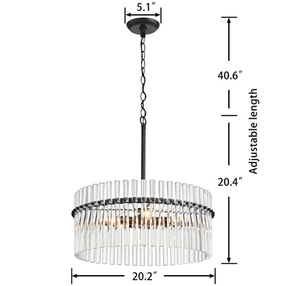 Lampadario in cristallo a 5 luci Casandra