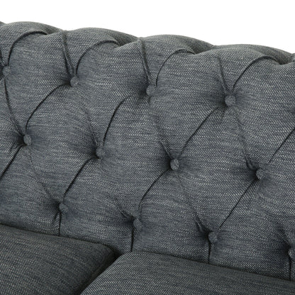 Divano Chesterfield Castalia con finiture a chiodo di Christopher Knight Home - 78,75 L x 33,50 P x 28,00 A