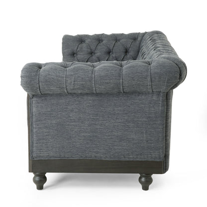 Divano Chesterfield Castalia con finiture a chiodo di Christopher Knight Home - 78,75 L x 33,50 P x 28,00 A