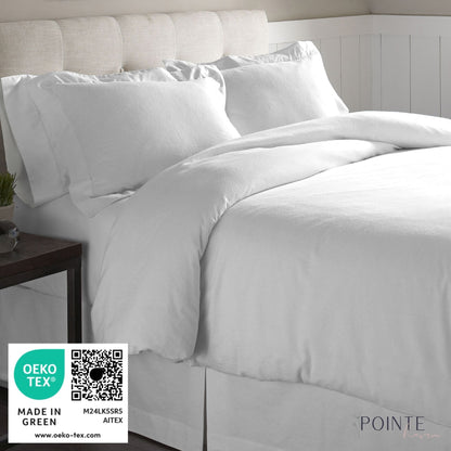 Set di lenzuola Celeste Home in flanella pesante di cotone 190 GSM, effetto velluto