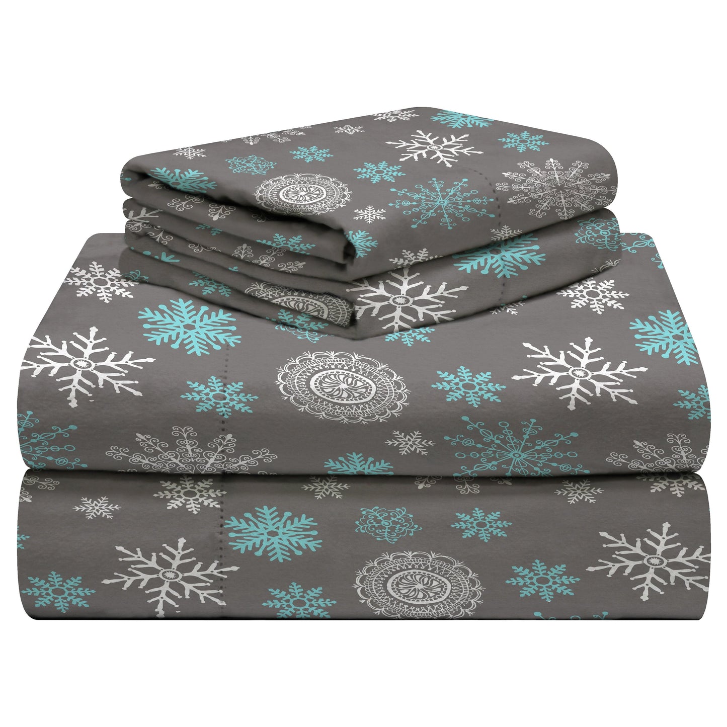Set di lenzuola Celeste Home in flanella pesante di cotone 190 GSM, effetto velluto
