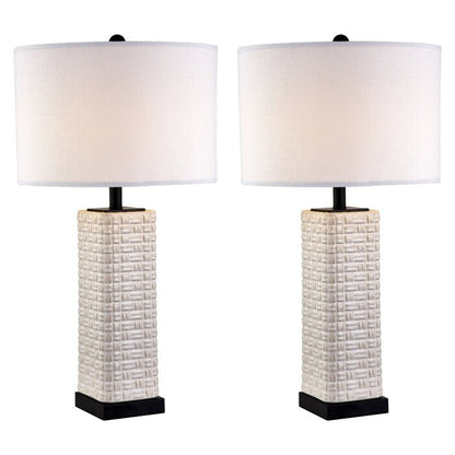 Set di lampade da tavolo USB in ceramica