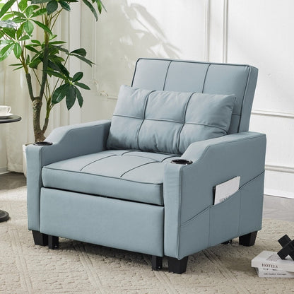 Poltrona letto, divano letto 3 in 1, poltrona reclinabile regolabile, poltrona, divano, letto, biancheria
