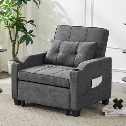 Poltrona letto, divano letto 3 in 1, poltrona reclinabile regolabile, poltrona, divano, letto, biancheria