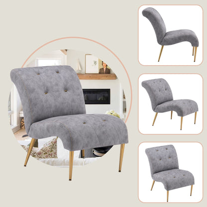 Divano chaise longue imbottito, poltrona decorativa per camera da letto, soggiorno