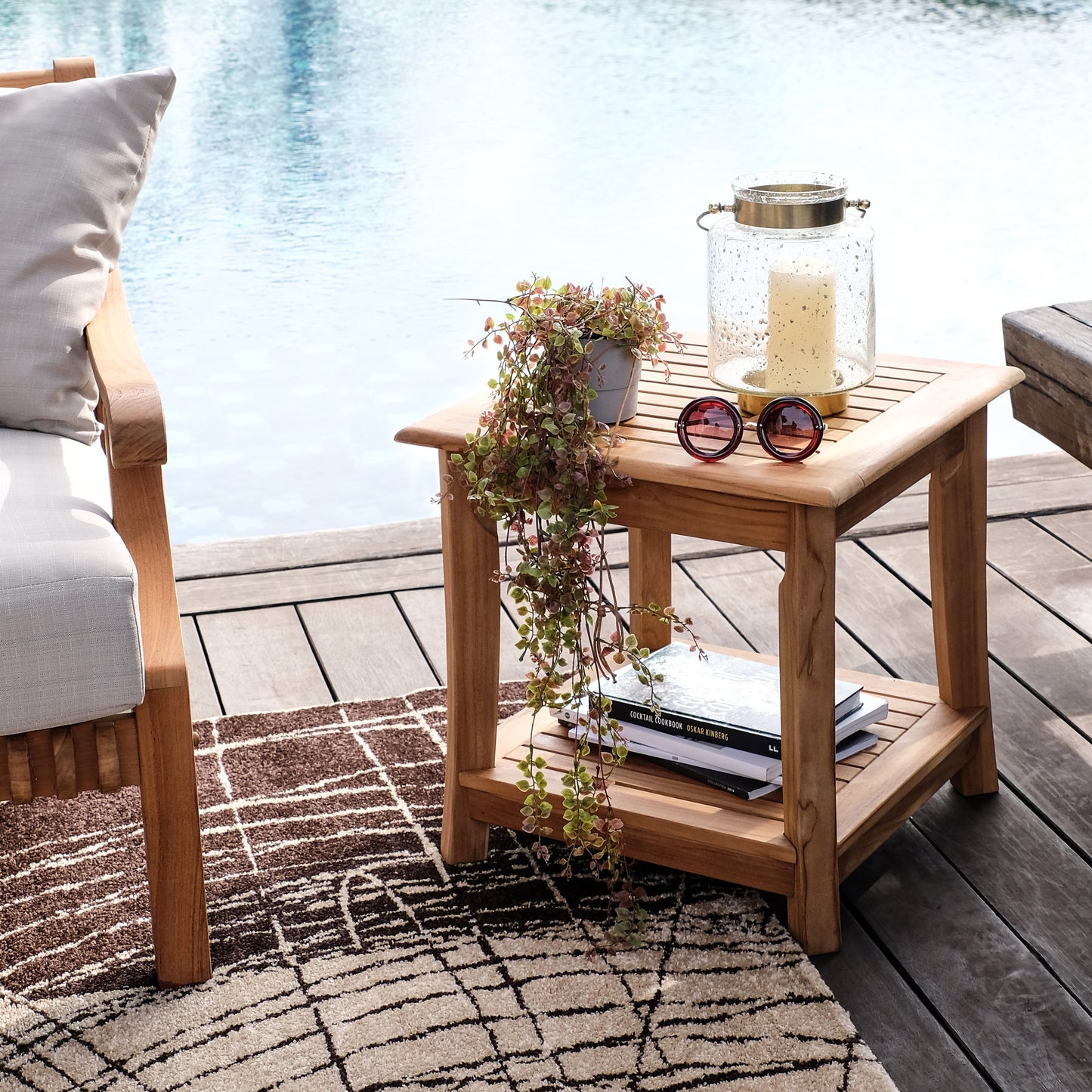 Set da esterno Cambridge Casual Chara in legno di teak, 3 pezzi