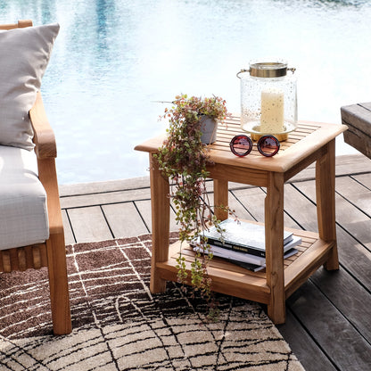 Set da esterno Cambridge Casual Chara in legno di teak, 3 pezzi