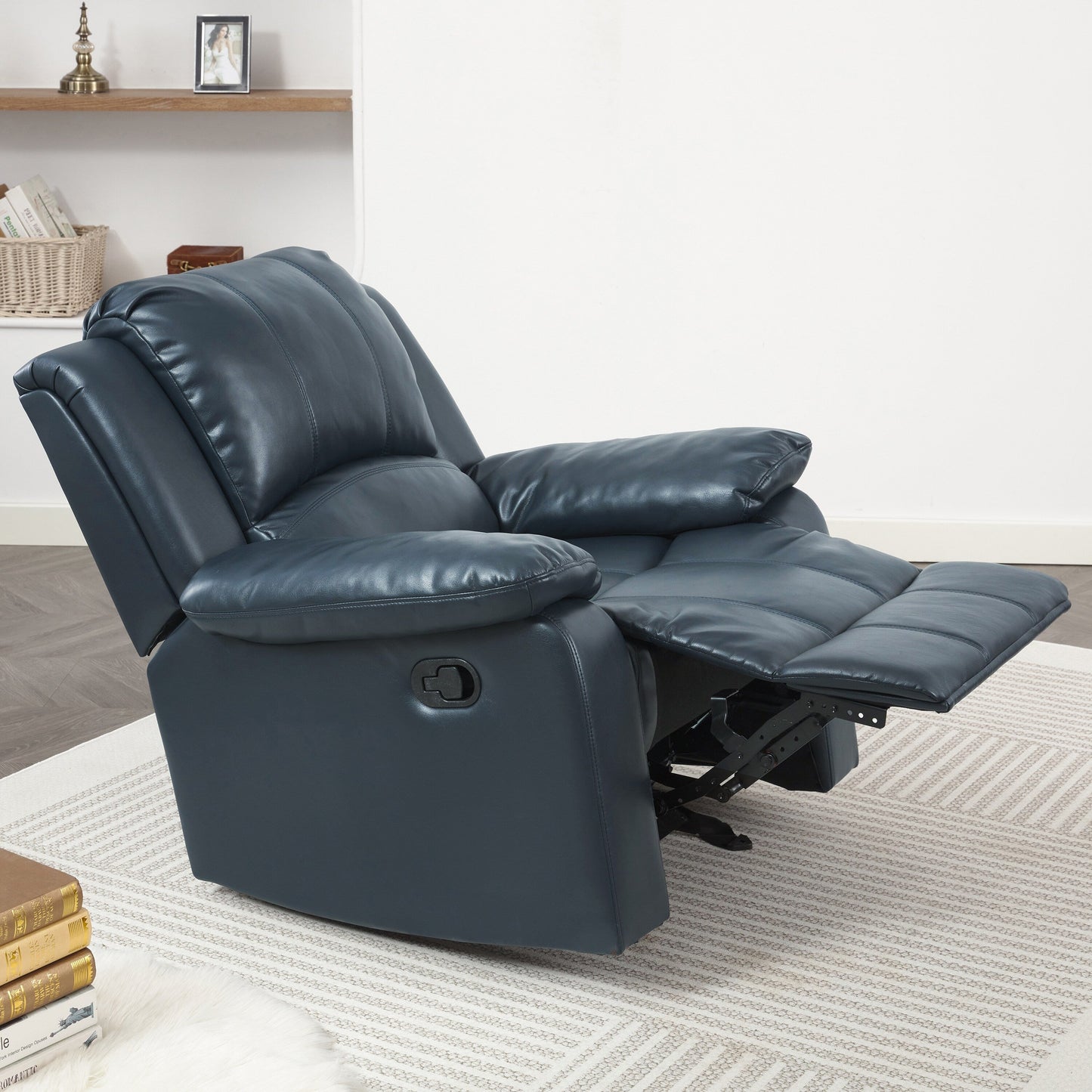 Poltrona reclinabile Charleston in pelle e gel di Greyson Living
