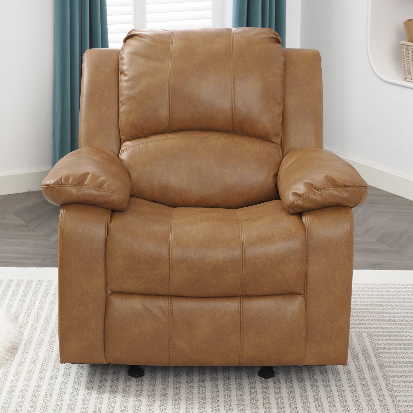 Poltrona reclinabile Charleston in pelle e gel di Greyson Living