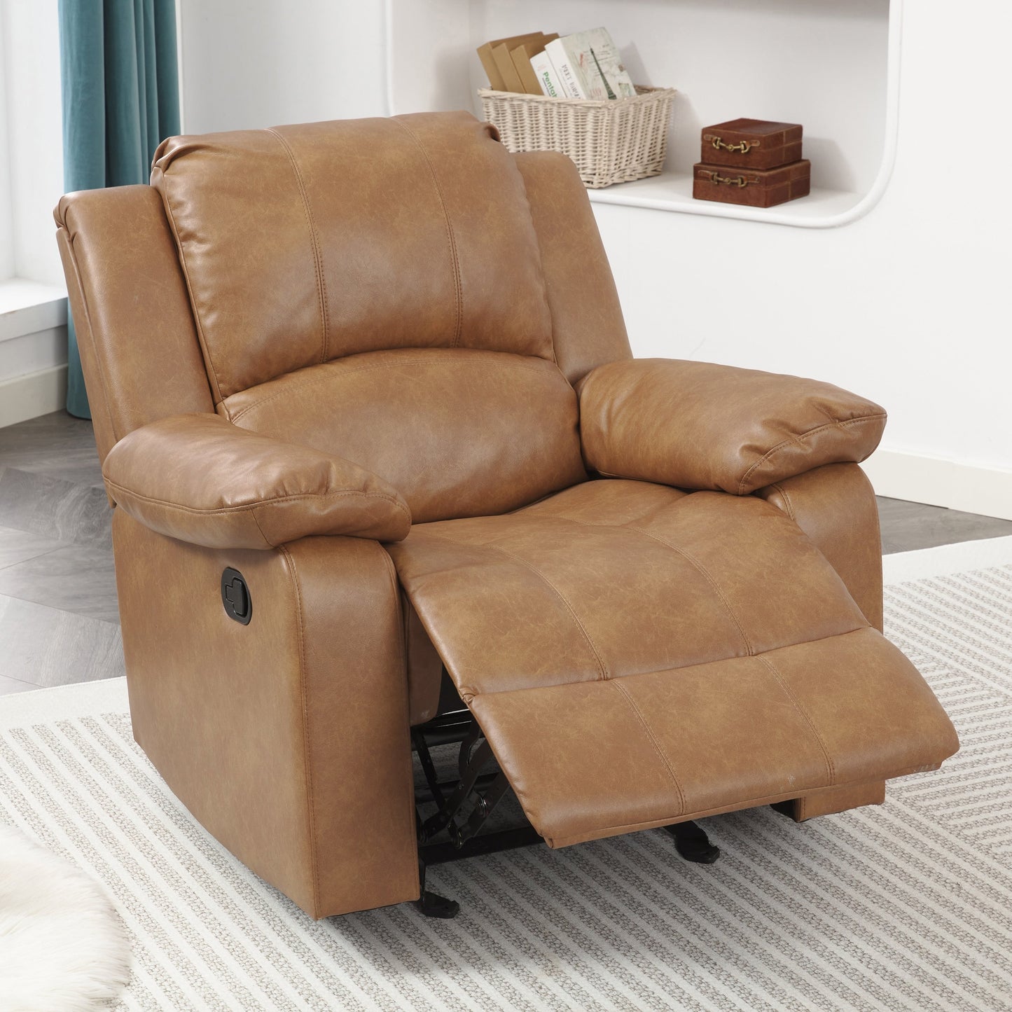 Poltrona reclinabile Charleston in pelle e gel di Greyson Living