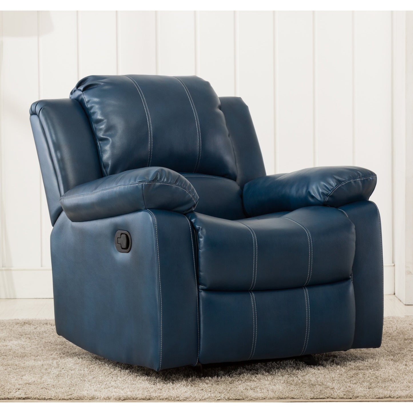 Poltrona reclinabile Charleston in pelle e gel di Greyson Living