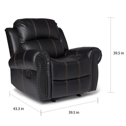 Poltrona reclinabile Charlie in similpelle di Christopher Knight Home