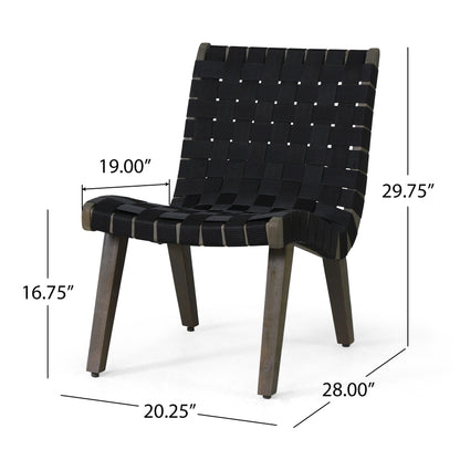 Set da esterno Charlotter in corda e legno di acacia di Christopher Knight Home