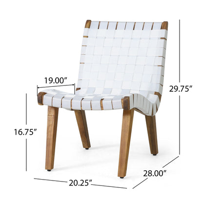 Set da esterno Charlotter in corda e legno di acacia di Christopher Knight Home