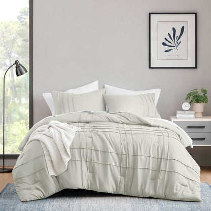 Set copripiumino Chelsea Square Evans Pinch Pleated Soft Washed Boho