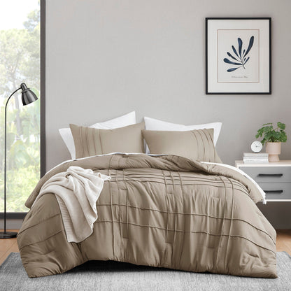 Set copripiumino Chelsea Square Evans Pinch Pleated Soft Washed Boho