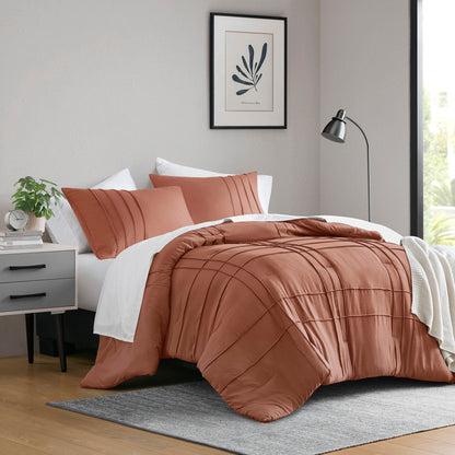 Set copripiumino Chelsea Square Evans Pinch Pleated Soft Washed Boho