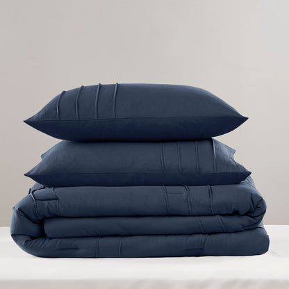 Set copripiumino Chelsea Square Evans Pinch Pleated Soft Washed Boho