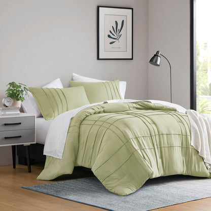 Set copripiumino Chelsea Square Evans Pinch Pleated Soft Washed Boho