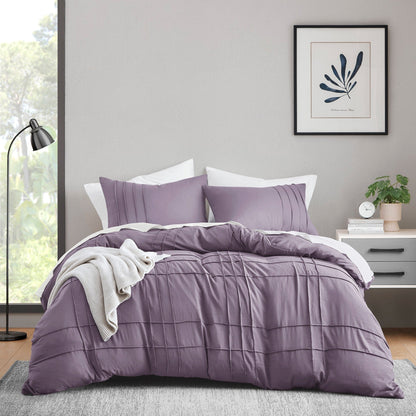 Set copripiumino Chelsea Square Evans Pinch Pleated Soft Washed Boho