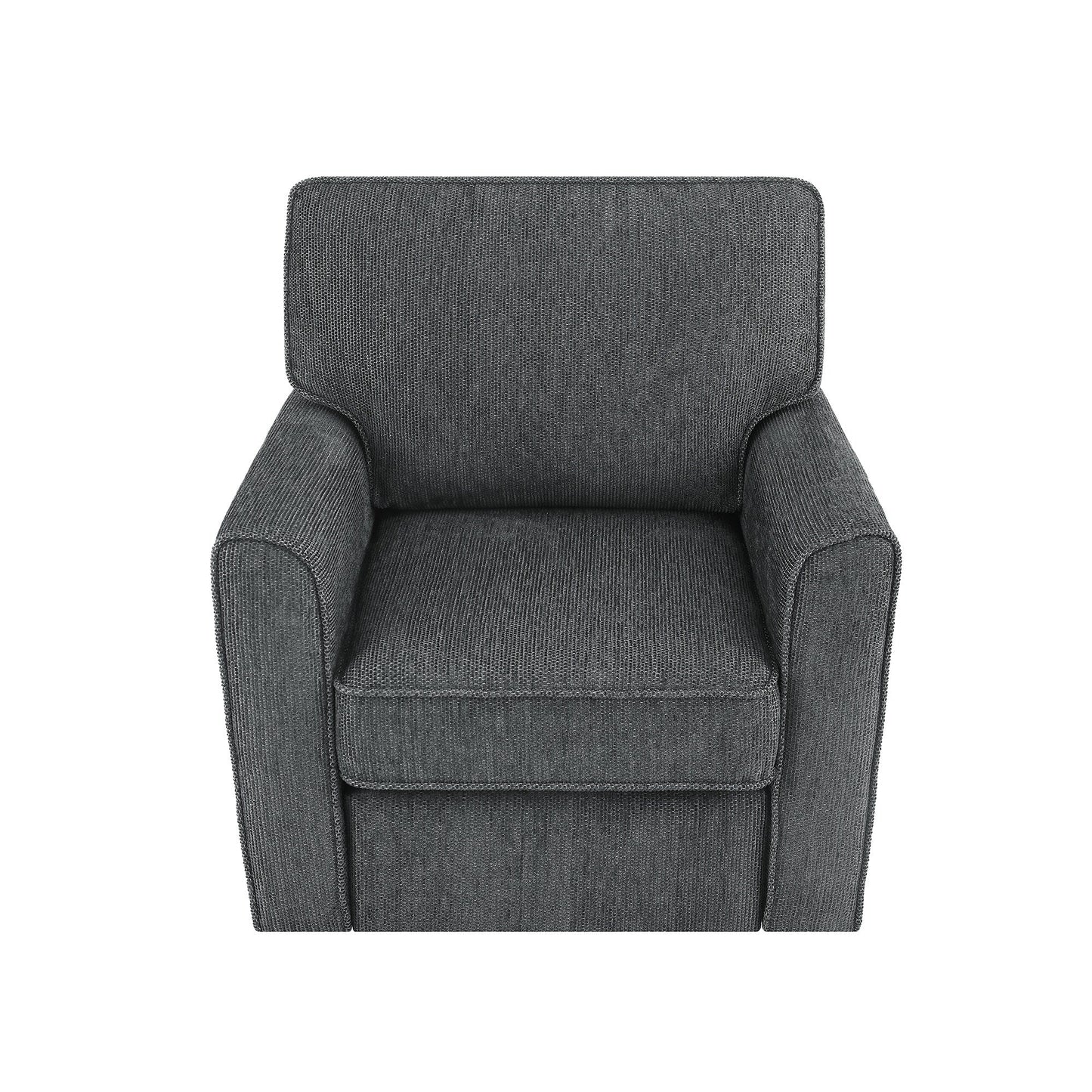 Poltrona girevole a 360° in ciniglia, poltrona moderna con tasche laterali, poltrona girevole, poltrona reclinabile ergonomica per camera da letto