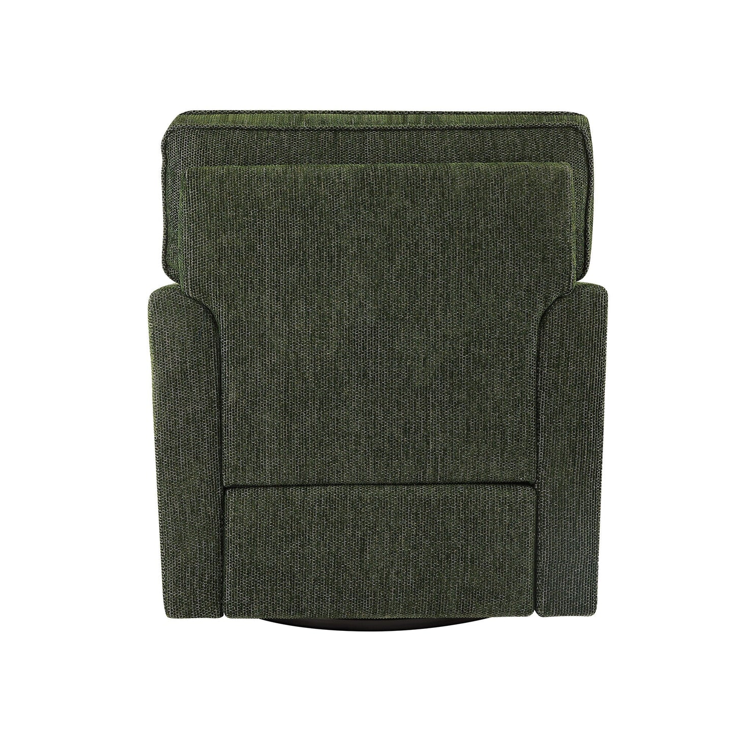 Poltrona girevole a 360° in ciniglia, poltrona moderna con tasche laterali, poltrona girevole, poltrona reclinabile ergonomica per camera da letto