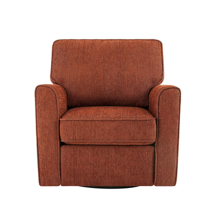 Poltrona girevole a 360° in ciniglia, poltrona moderna con tasche laterali, poltrona girevole, poltrona reclinabile ergonomica per camera da letto