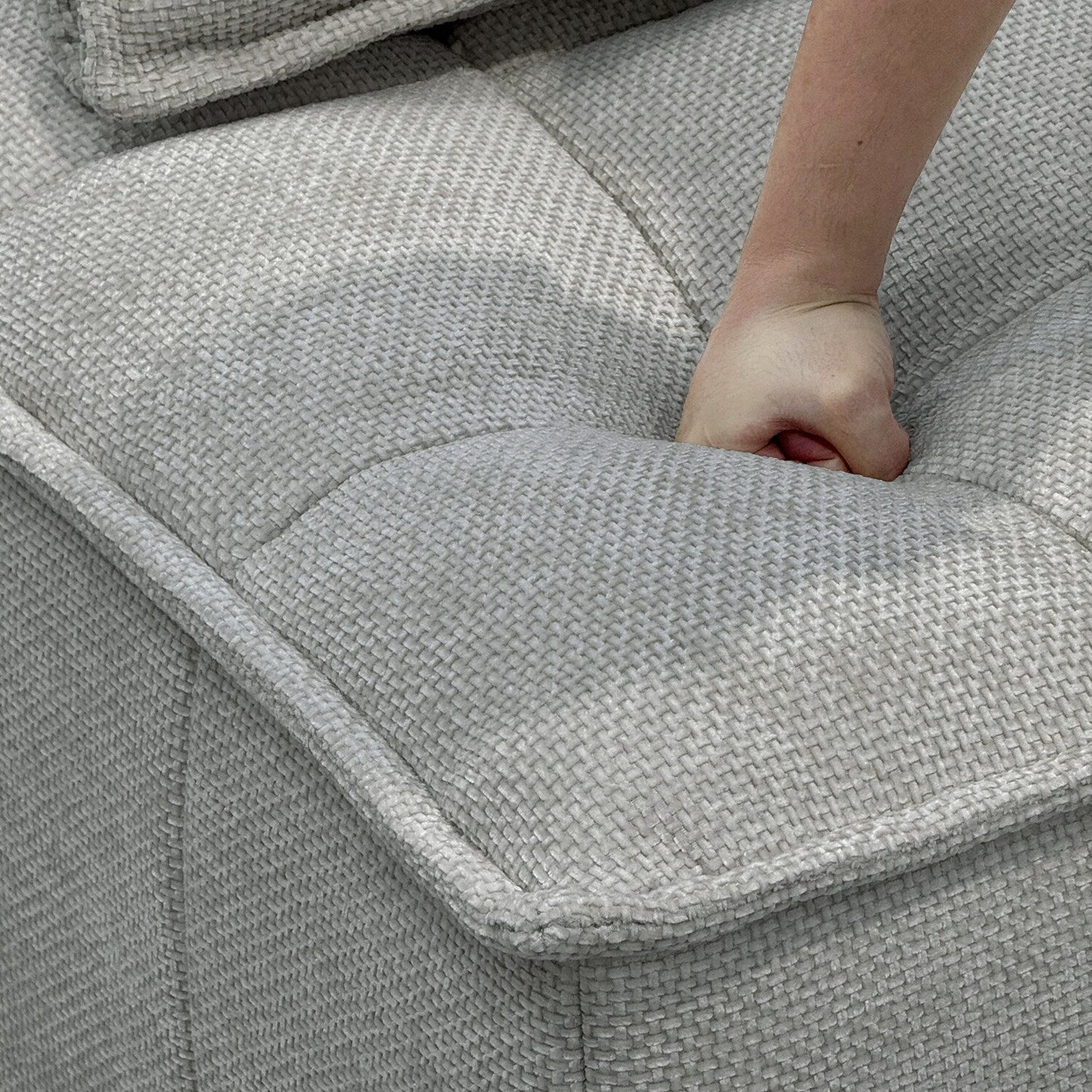 Set di divani modulari Chenille da 6 pezzi