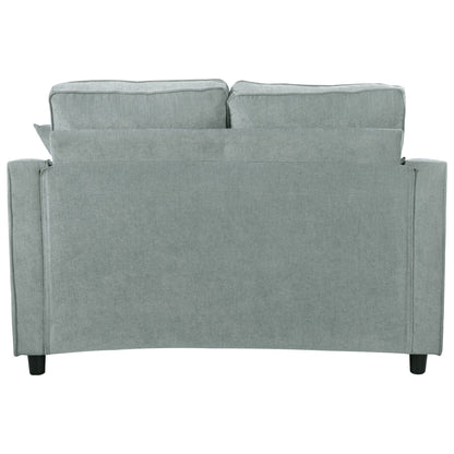 Divano letto con chaise longue in ciniglia, divano imbottito con schienale trapuntato e 2 cuscini staccabili per soggiorno