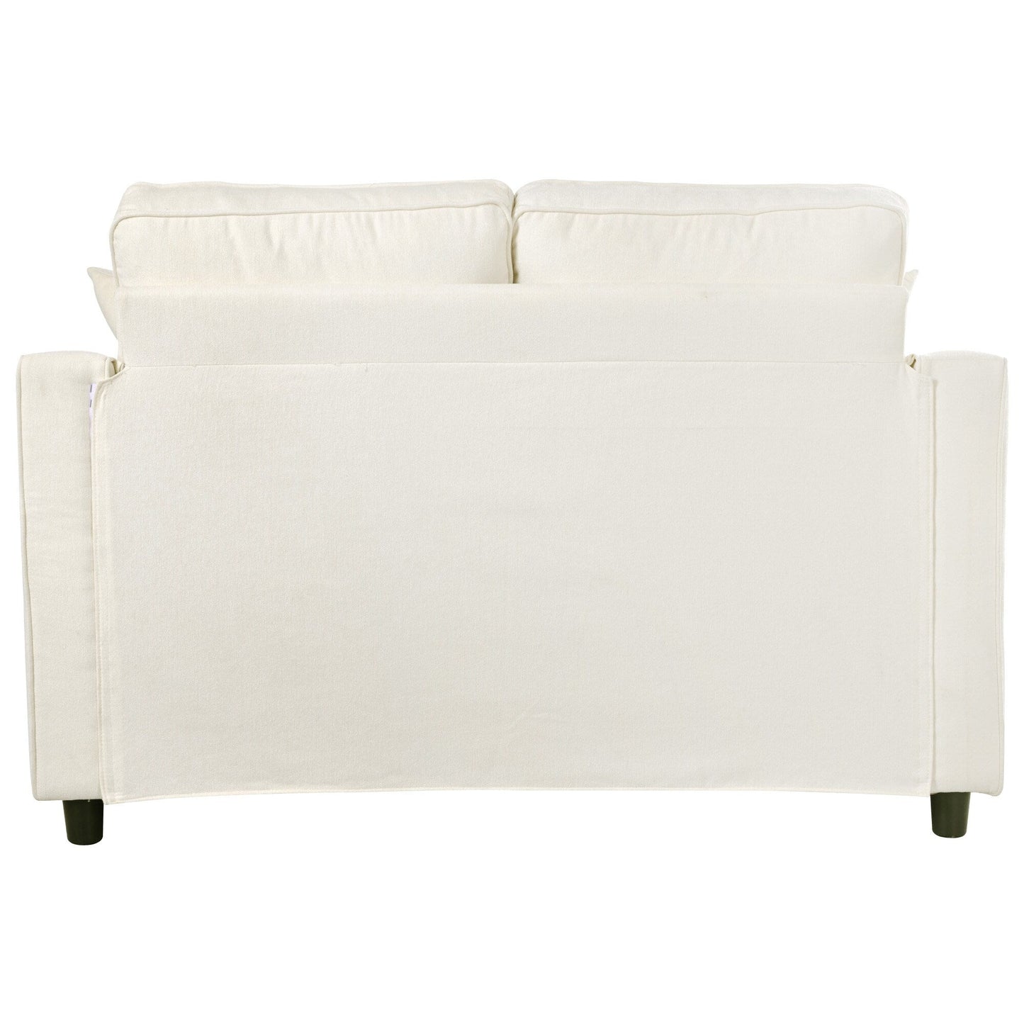 Divano letto con chaise longue in ciniglia, divano imbottito con schienale trapuntato e 2 cuscini staccabili per soggiorno