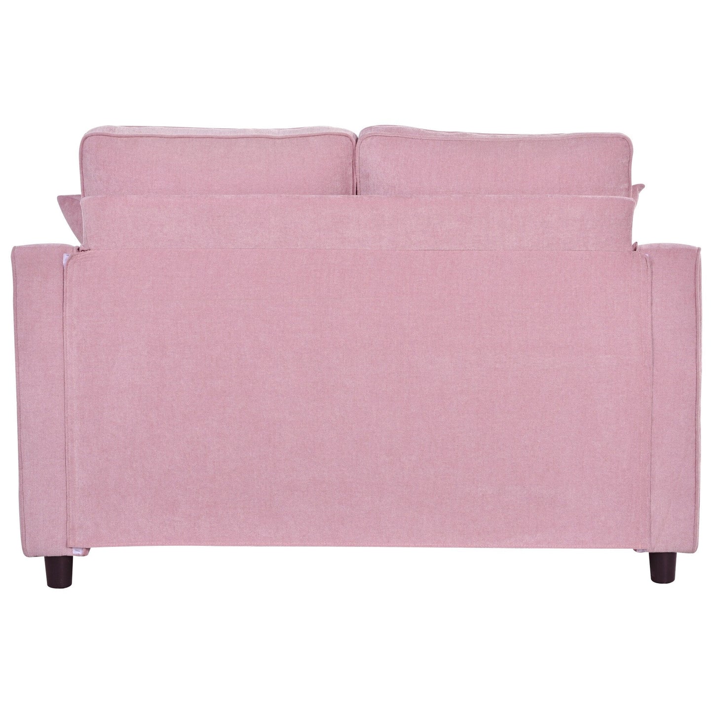 Divano letto con chaise longue in ciniglia, divano imbottito con schienale trapuntato e 2 cuscini staccabili per soggiorno