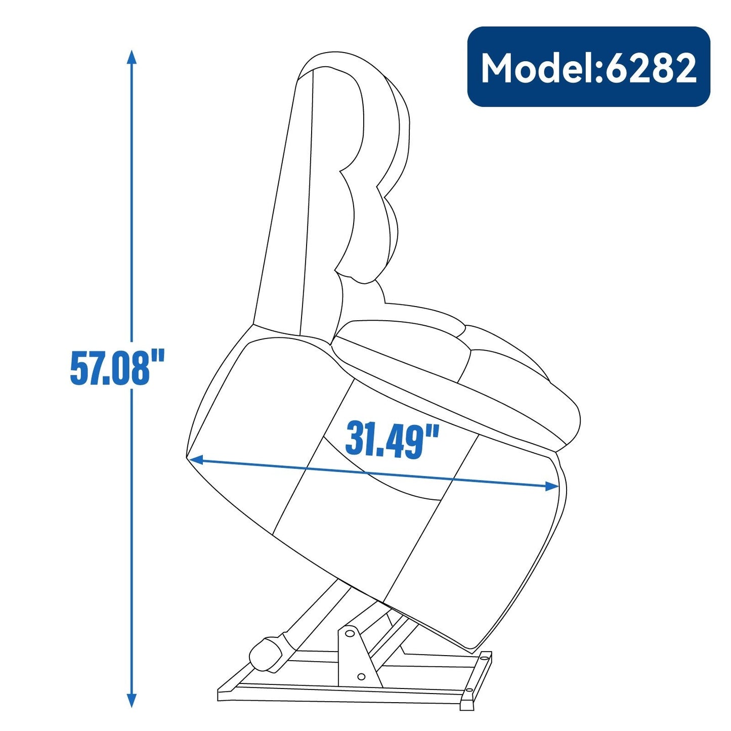 Poltrona reclinabile elettrica Chenille Dual Motor Infinite Position, poltrona reclinabile oversize con massaggio termico e telecomando elettrico