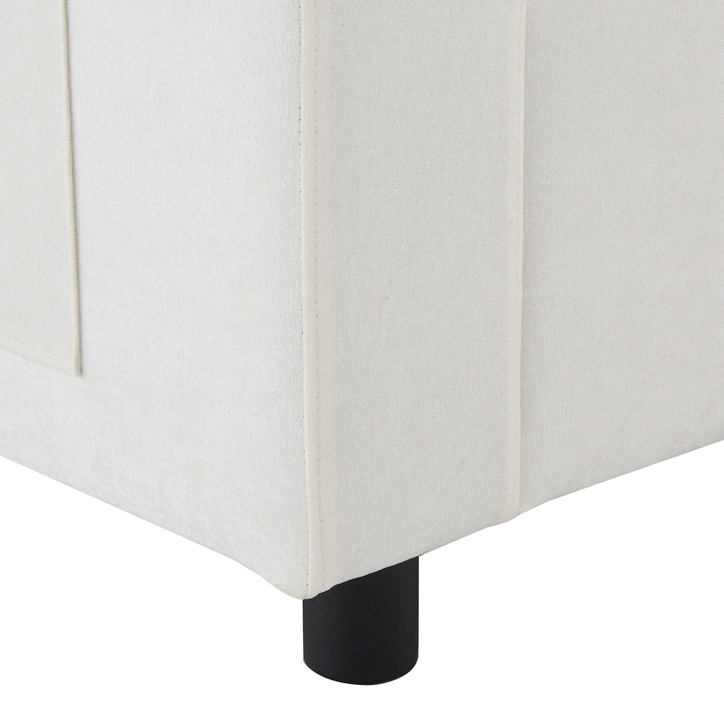 Divano componibile modulare in ciniglia con tasche portaoggetti, divano a U da 5 posti con cuscini, divano Cloud con 2 pouf mobili
