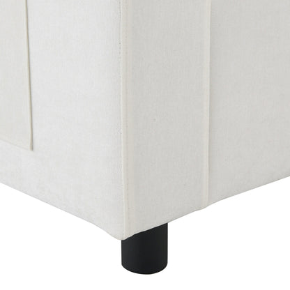 Divano componibile modulare in ciniglia con tasche portaoggetti, divano a U da 5 posti con cuscini, divano Cloud con 2 pouf mobili