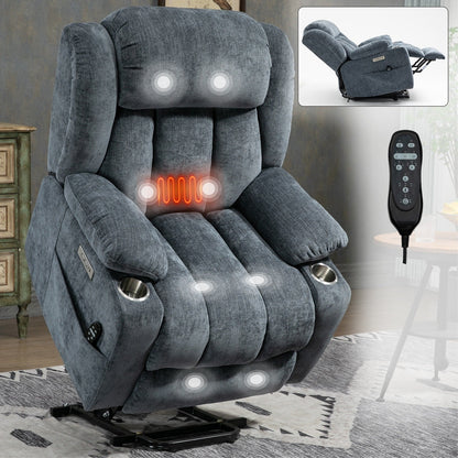 Poltrona reclinabile elettrica Chenille