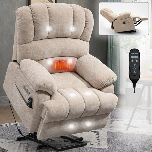 Poltrona reclinabile elettrica Chenille
