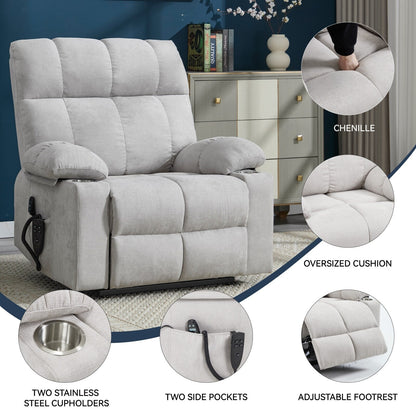 Poltrona reclinabile elettrica Chenille