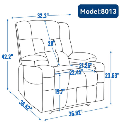 Poltrona reclinabile elettrica Chenille